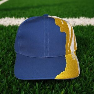 Vtg Nissun Blank Leather Strapback Hat